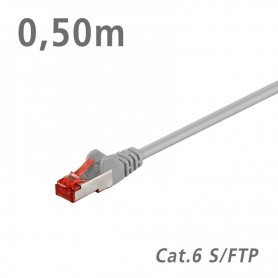 93568 ΚΑΛΩΔΙΟ Patch Cat.6 S/FTP (PiMF) Grey 0.50m