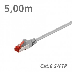 93572 ΚΑΛΩΔΙΟ Patch Cat.6 S/FTP (PiMF) Grey 5.00m
