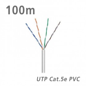68710 ΚΑΛΩΔΙΟ UTP Cat.5e U/UTP Eca CCA PVC 5.0mm Grey 100m