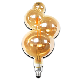 LAFLIGHT - Λαμπτήρας LED Filament VSPTC205 ‐ 8W E27 2700K Dim Amber