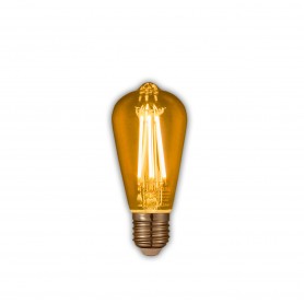 LAFLIGHT - Λαμπτήρας LED Filament VSST64 - 6W E27 2700K Dim Amber