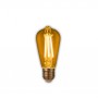 LAFLIGHT - Λαμπτήρας LED Filament VSST64 - 6W E27 2700K Dim Amber