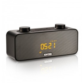 JNTR-M39 - Φορητό Bluetooth Ηχείο (MP3-Ρολόι-Ξυπνητήρι) - BLACK