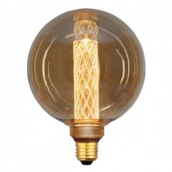 ΛΑΜΠΑ LED ΓΛΟΜΠΟΣ G125 3,5W Ε27 2000K 220-240V GOLD GLASS DIMMABLE