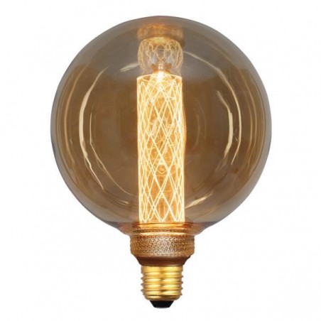 ΛΑΜΠΑ LED ΓΛΟΜΠΟΣ G125 3,5W Ε27 2000K 220-240V GOLD GLASS DIMMABLE